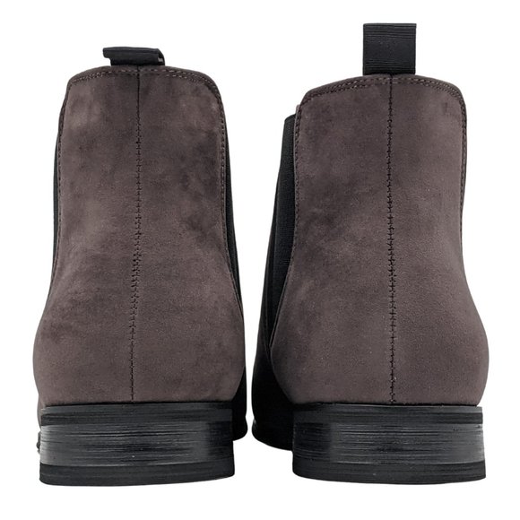 Montique  Suede  Grey Slip On Chelsea Boots   S-50 - Picture 3 of 7